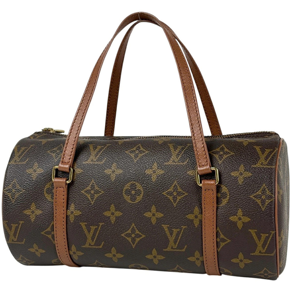 Louis Vuitton Papillon Cylindrical Handbag Monogram Brown